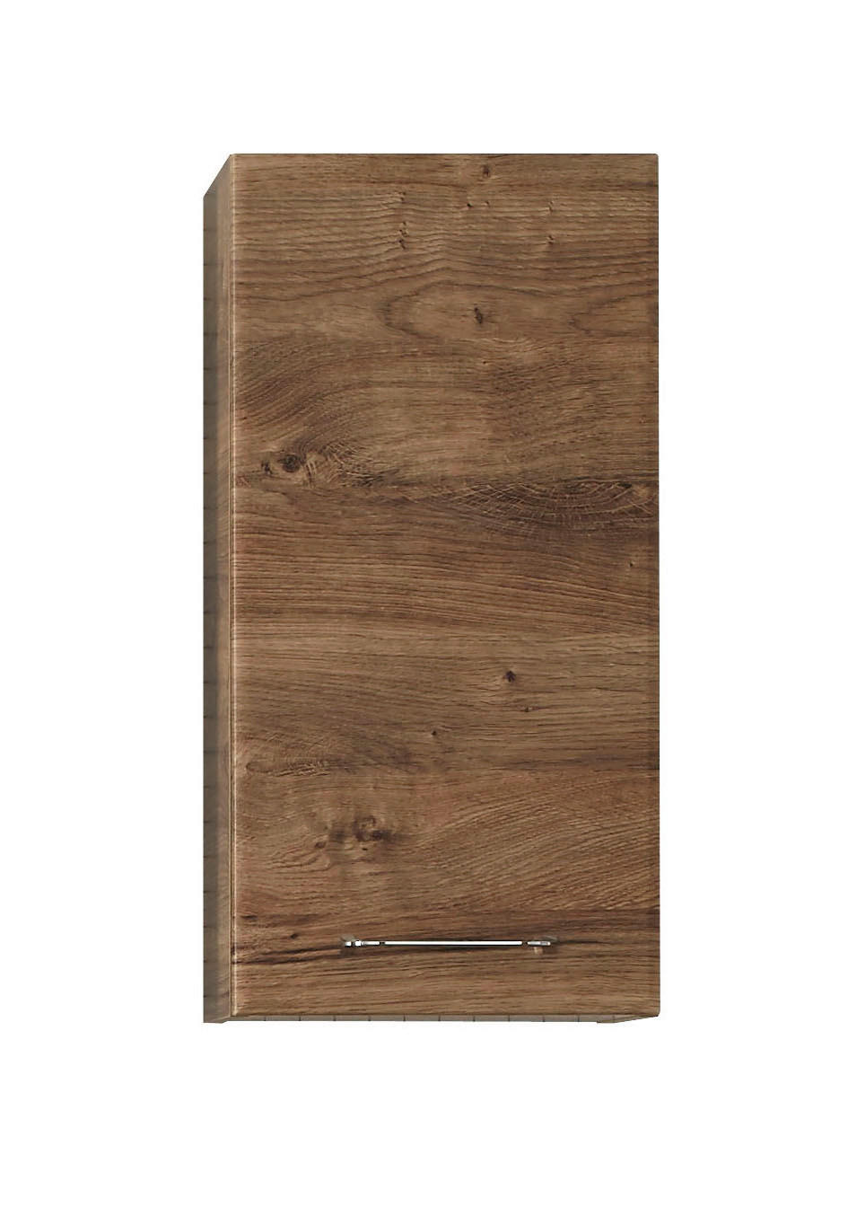 FALISZEKRÉNY 35/70/20 cm  - krómszínű/tölgyfa színű, Basics, faalapú anyag/Üveg (35/70/20cm) - Xora