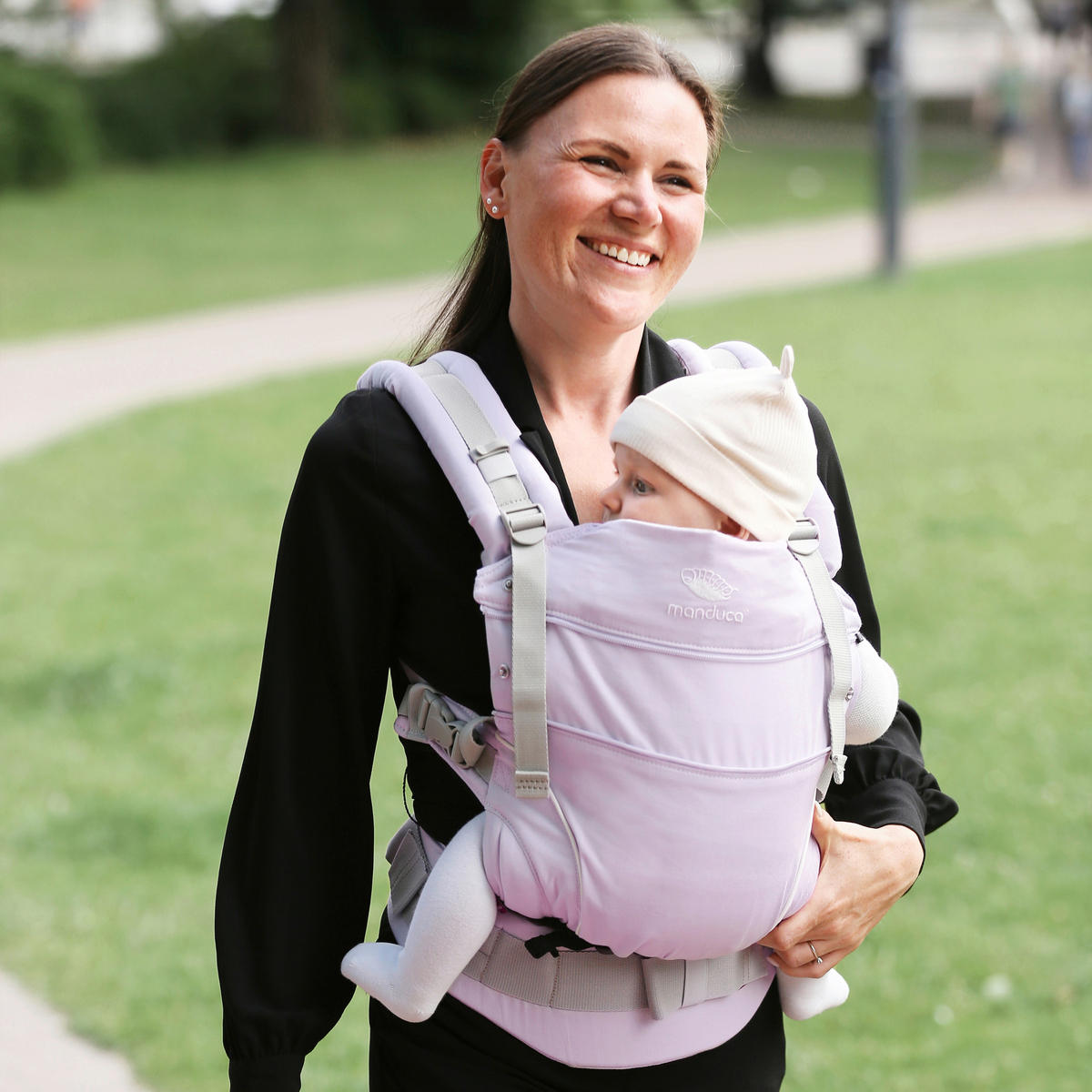 BABYTRAGE Manduca first  - Flieder, Basics, Textil (One-Sizenull) - Wickelkinder Manduca