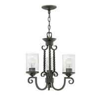KRONLEUCHTER Elstead Casa 42.2/56.5 cm   - Schwarz, Basics, Glas/Metall (42.2/56.5cm) - Elstead Lighting
