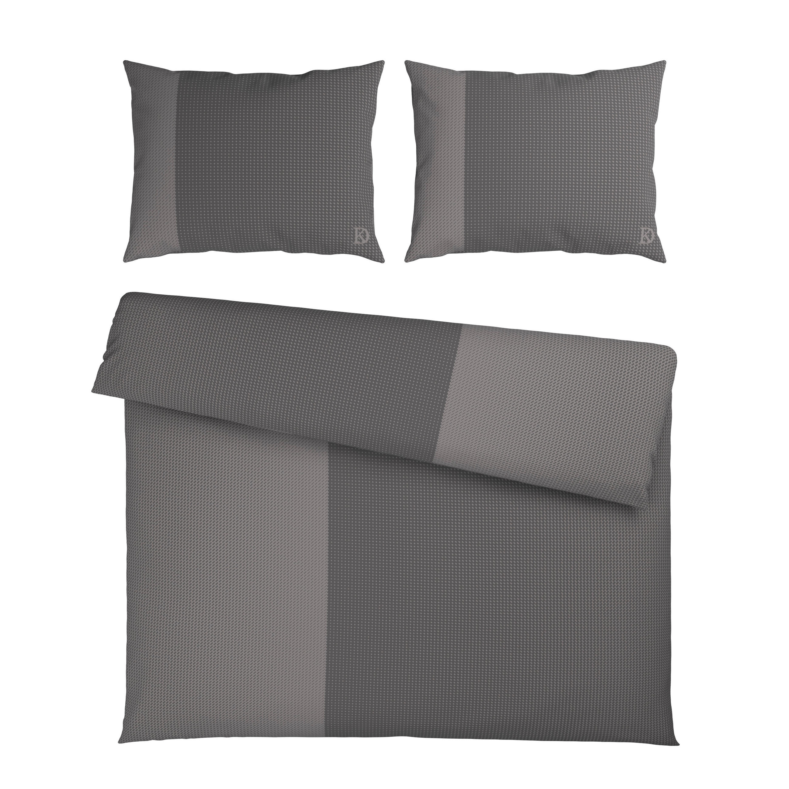BETTWÄSCHE 3-teilig Satin 200/200 cm  - Taupe, Design, Textil (200/200cm) - Dieter Knoll
