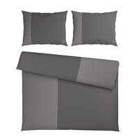 BETTWÄSCHE 3-teilig Satin 200/200 cm  - Taupe, Design, Textil (200/200cm) - Dieter Knoll
