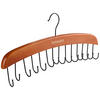 KRAWATTENBÜGEL Holz, Metall  - Walnussfarben, Basics, Holz/Metall (40/1,8/17cm) - Homeware