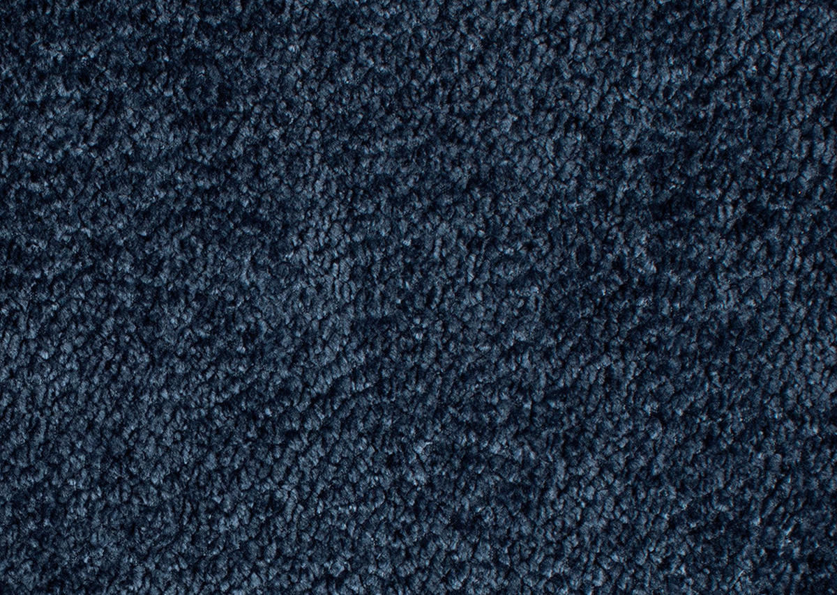 SCHLAFSOFA in Chenille, Plüsch Blau  - Blau/Schwarz, MODERN, Textil/Metall (208/73/92/102cm) - Novel