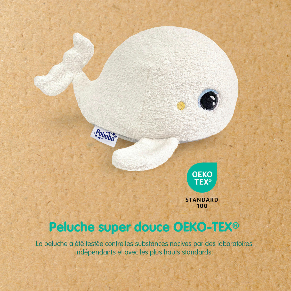 KINDER-NACHTLICHT Pabobo 18/18/14,30 cm   - Weiß, Basics, Kunststoff/Textil (18/18/14,30cm) - Angelcare