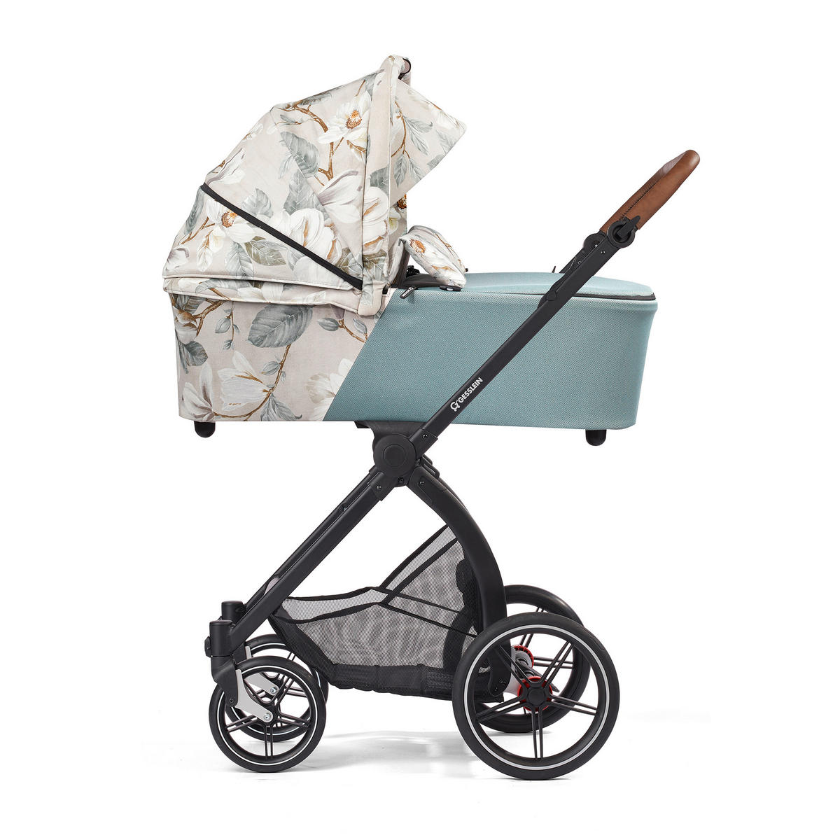 KINDERWAGENSET FX4 Classic  - Creme/Schwarz, Basics, Textil/Metall (57/129/100cm) - Gesslein