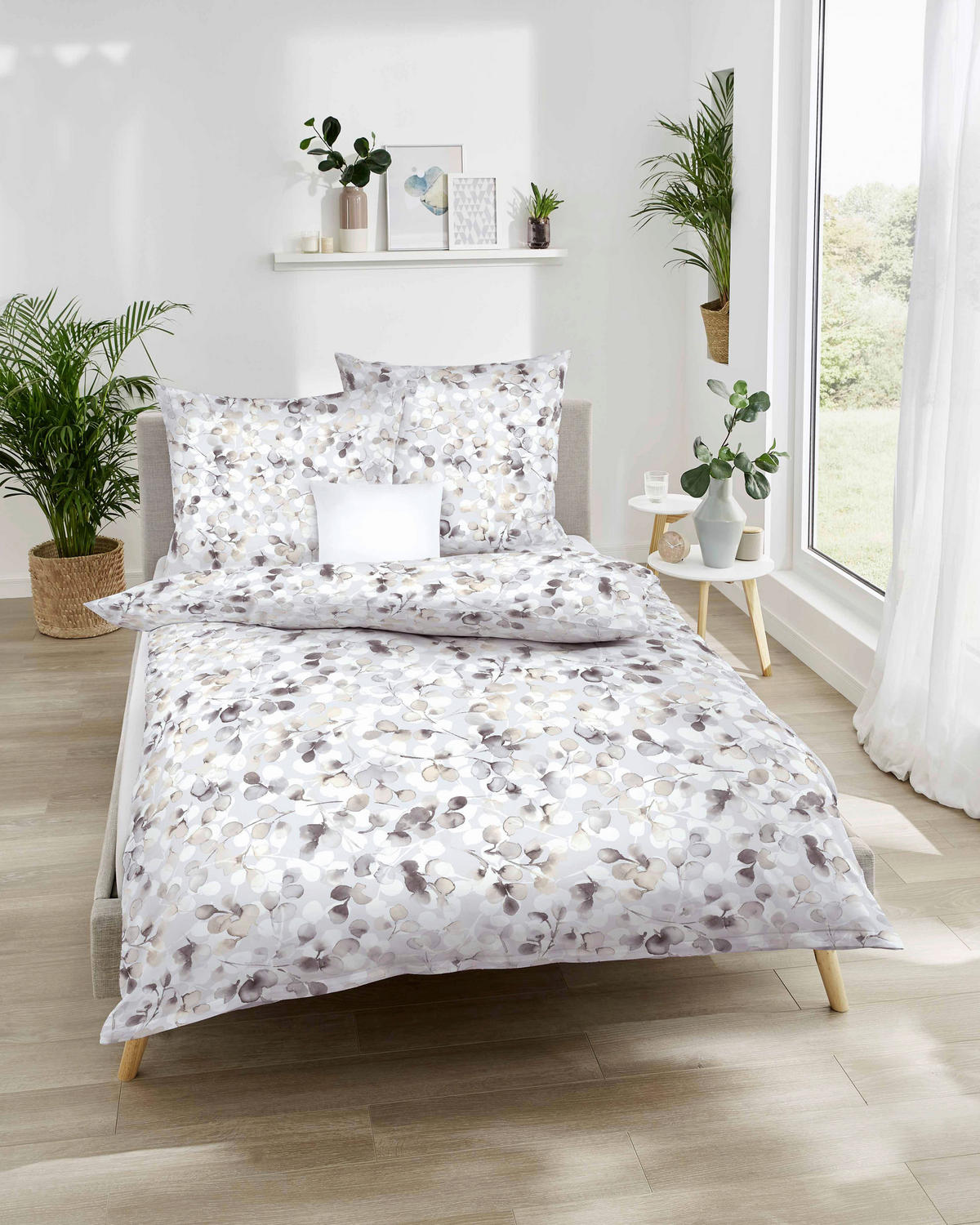 POSTELJNINA Enchanted 140/200 cm interlock džersi temno siva  - temno siva, Konvencionalno, tekstil (140/200cm) - Kaeppel