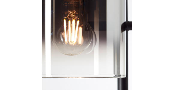 STEHLEUCHTE Simonis 46/152 cm Modern  - Schwarz/Grau, Design, Glas/Metall (46/152cm) - Dieter Knoll