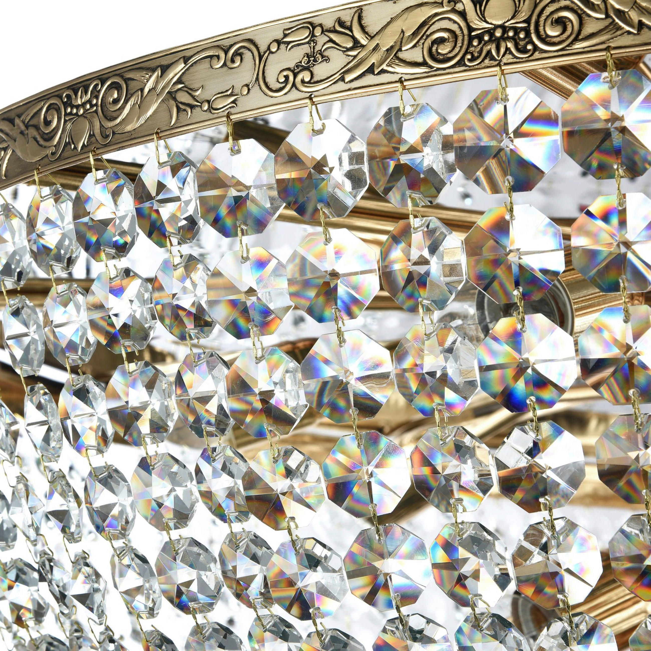 KRONLEUCHTER 100/62,5/100 cm   - Goldfarben, Basics, Glas/Metall (100/62,5/100cm) - MAYTONI