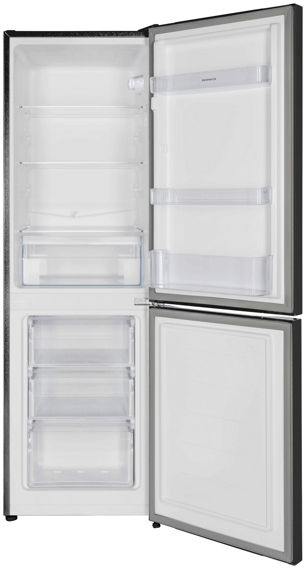 KYL-/FRYSKOMBINATION KG144BS-52  - antracit, Basics, metall/glas (47,4/144/49,5cm) - Respekta