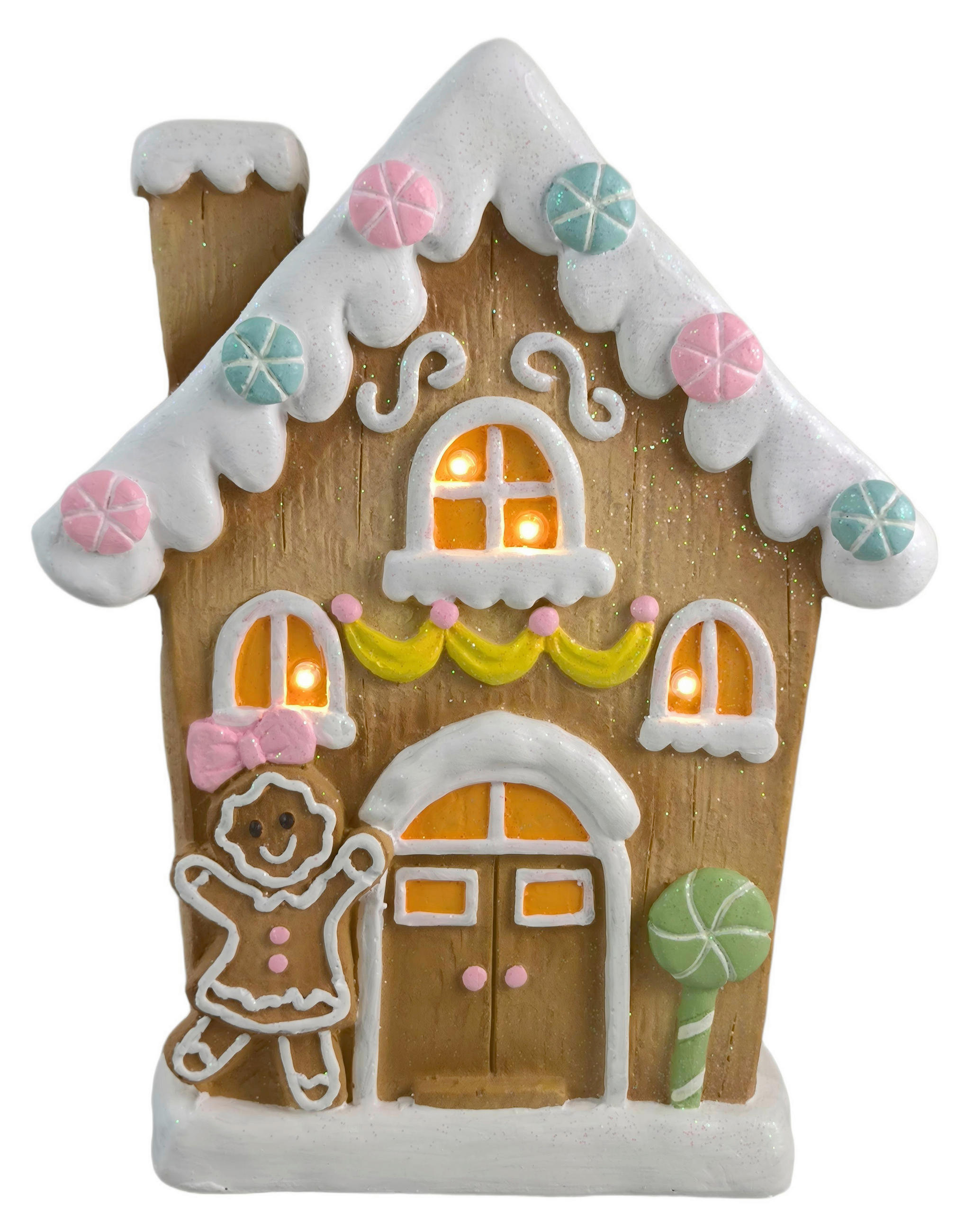 DEKOR HÁZ - többszínű, Lifestyle, kő (26/33/10cm) - X-Mas