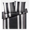 BETTWÄSCHE Cornflower Stripes Makosatin 200/200 cm  - Schwarz/Weiß, Basics, Textil (200/200cm) - Joop!