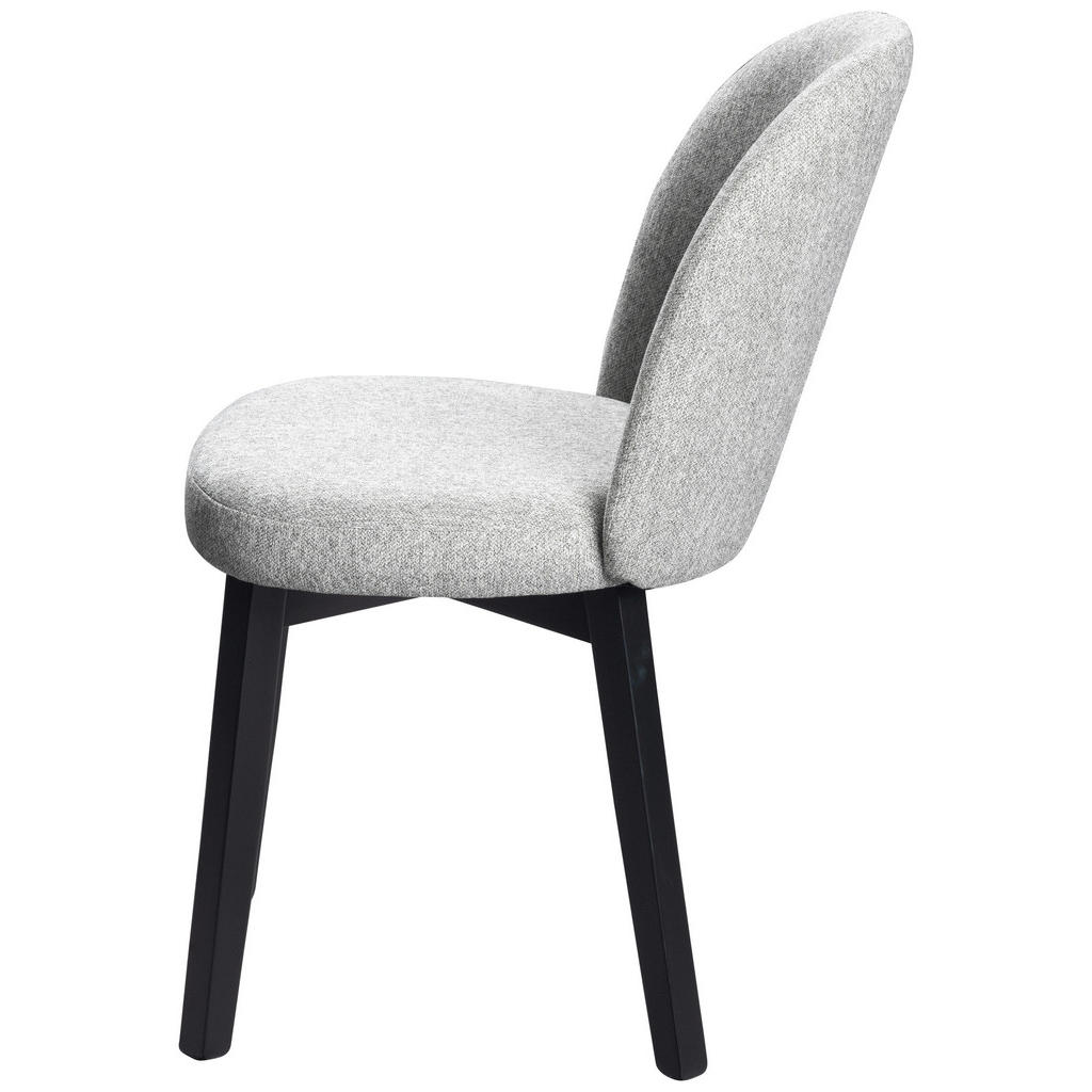Thumbnail - Stuhl, Grau, Holz, Textil, Buche, vollmassiv, Füllung: Polyetherschaumkern, eckig, 85x61x50 cm, Esszimmer, Stühle, Esszi...