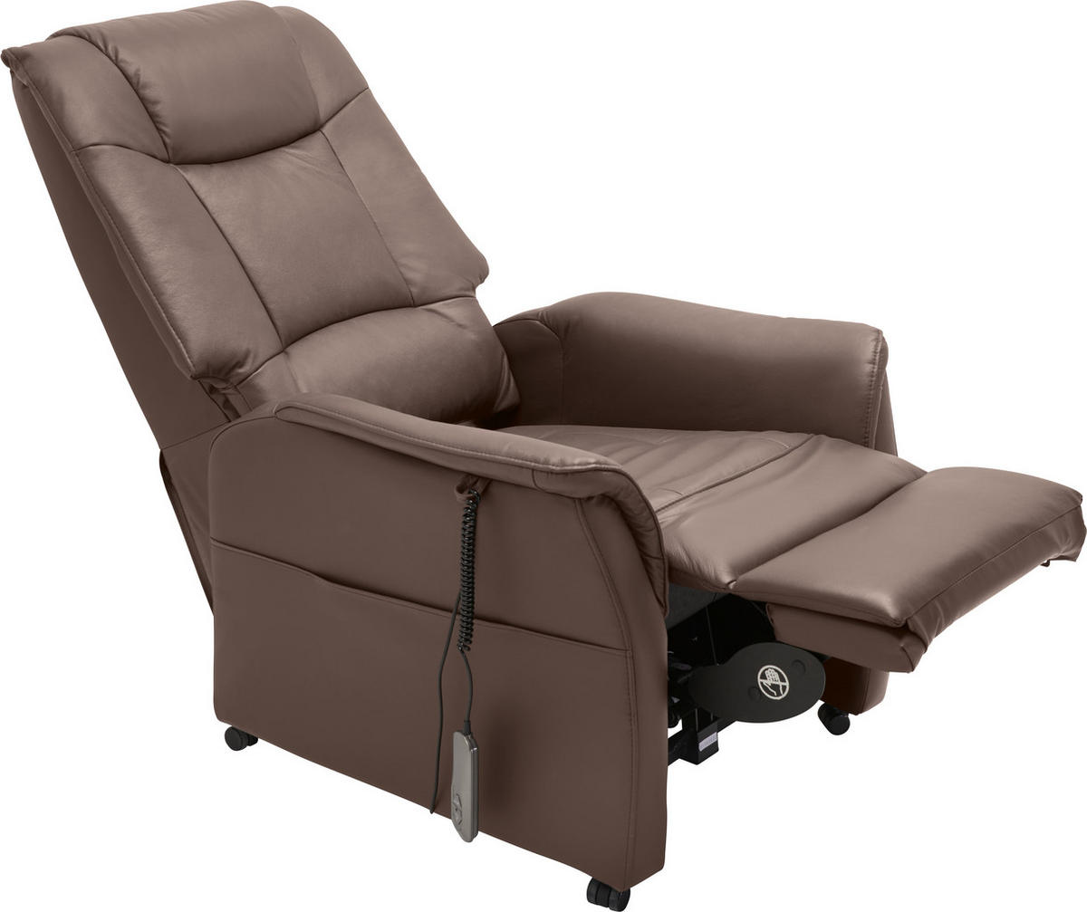 FERNSEHSESSEL  mit Relaxfunktion, Aufstehhilfe Mikrofaser Grau  - Graubraun/Schwarz, KONVENTIONELL, Kunststoff/Textil (77/85-109/87-158cm) - Cantus
