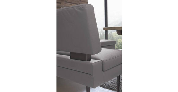 ECKBANK 158/200 cm  in Grau  - Schwarz/Grau, Design, Textil/Metall (158/200cm) - Dieter Knoll