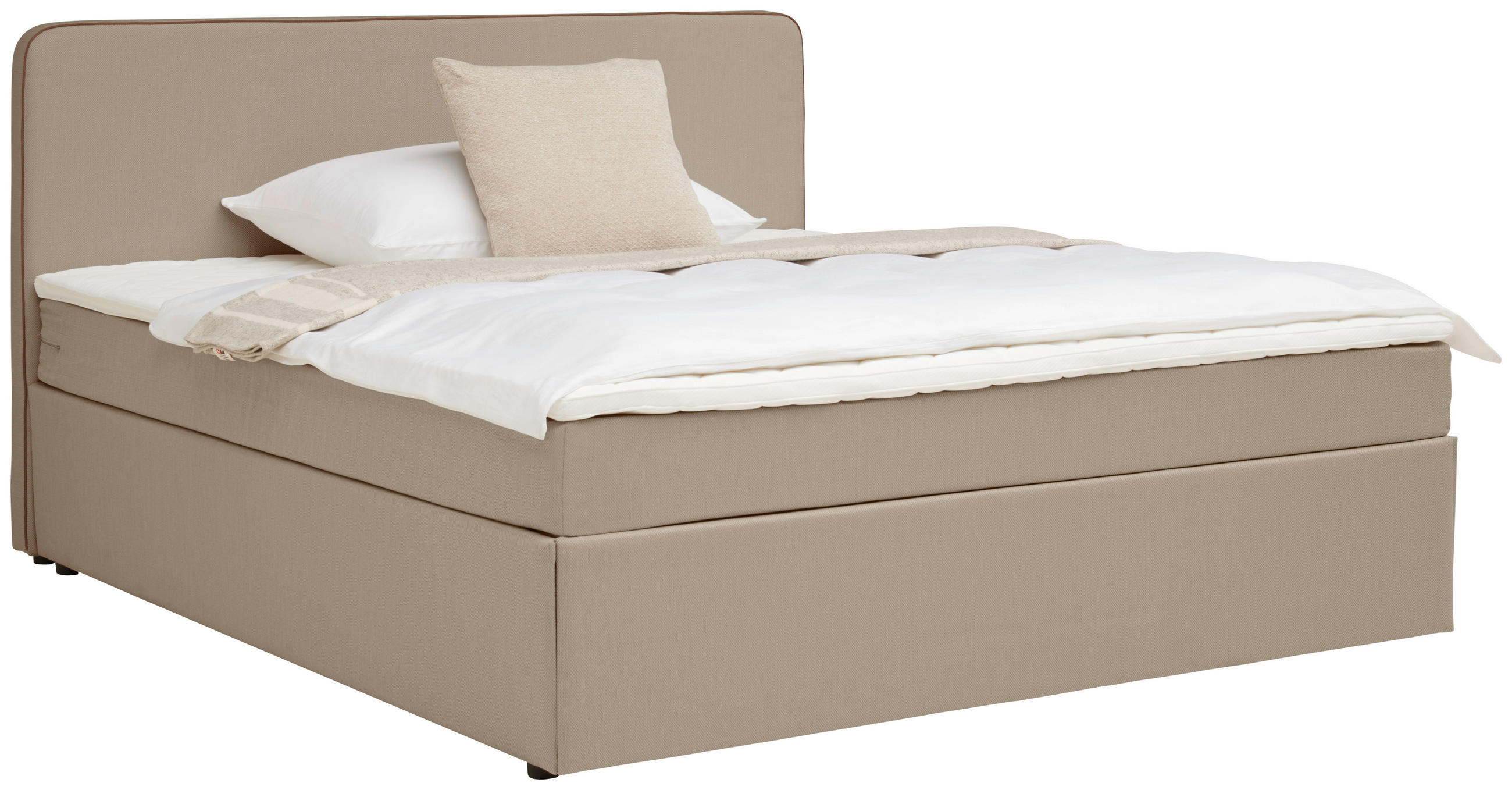 BOXBETT 180/200 cm  in Beige  - Beige, KONVENTIONELL, Holz/Textil (180/200cm) - P & B
