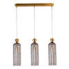 HÄNGELEUCHTE Piega 55/3/150 cm   - Grau, Basics, Glas (55/3/150cm)