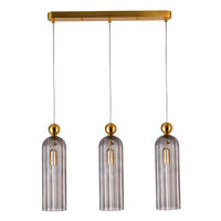 HÄNGLAMPA Piega 55/3/150 cm  - grå, Basics, glas (55/3/150cm)