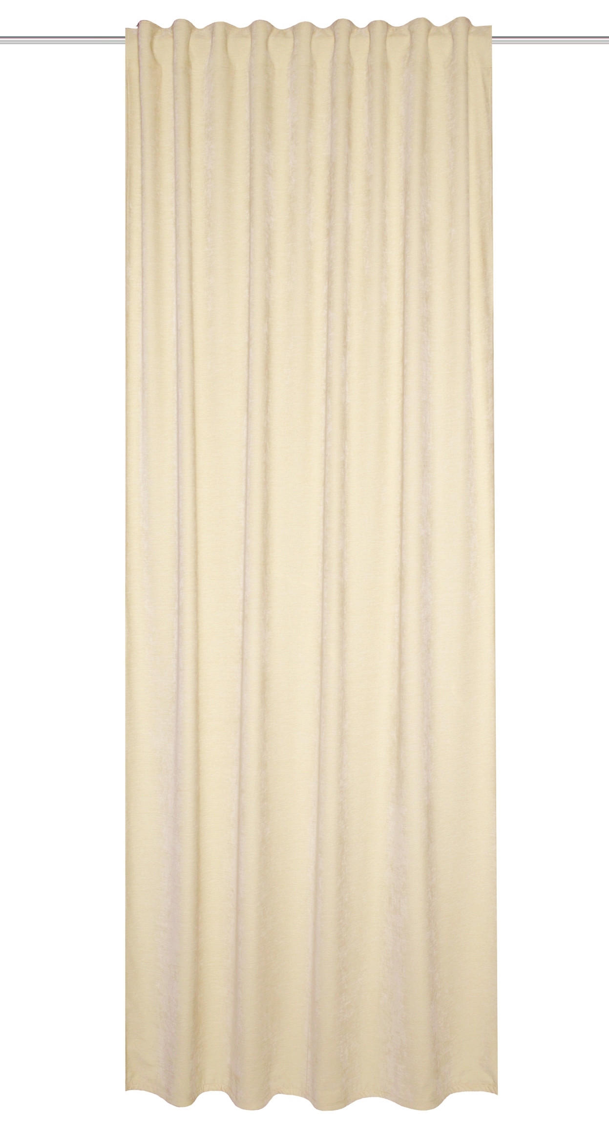 FERTIGVORHANG  blickdicht  135/145 cm   - Creme, Basics, Textil (135/145cm)