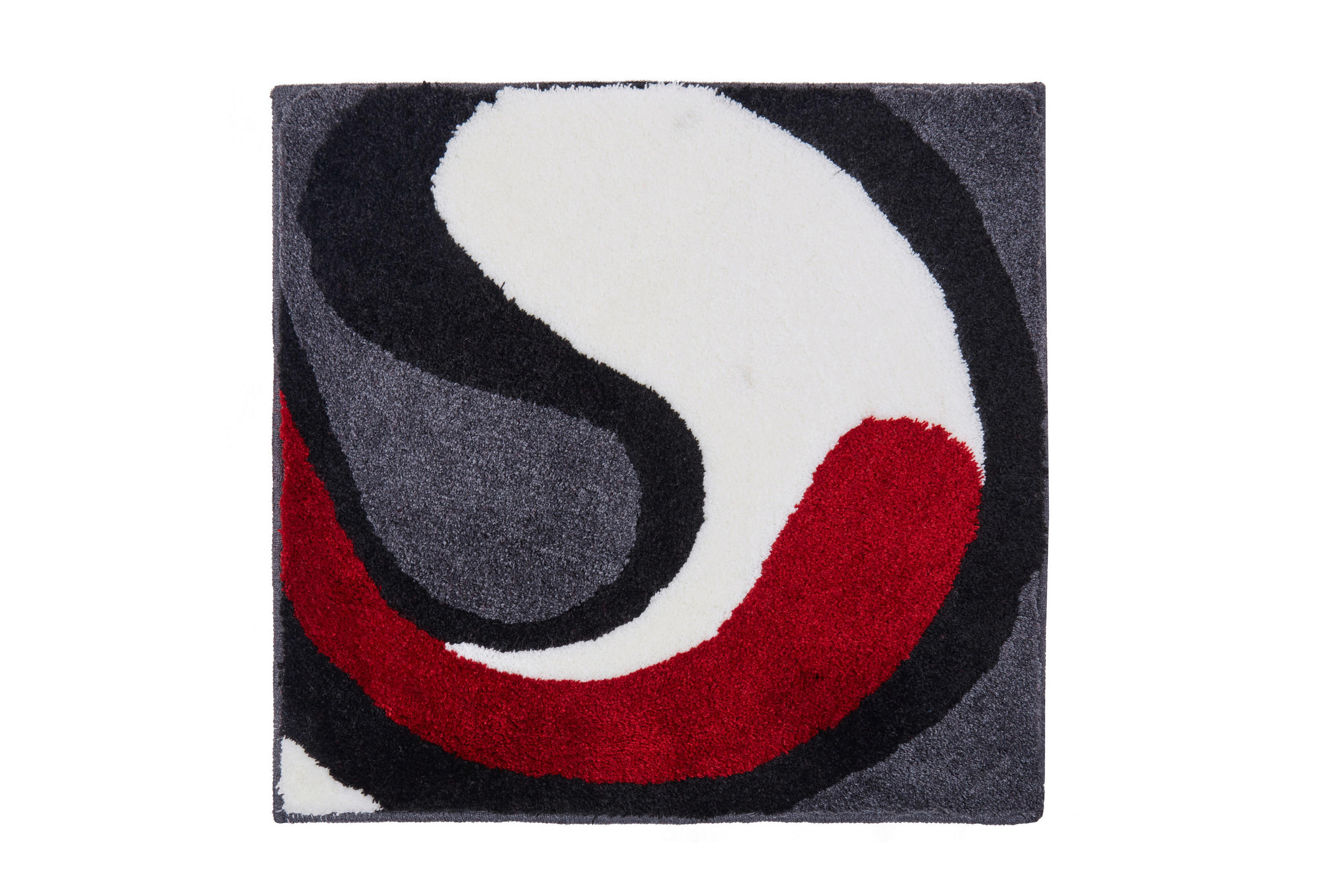 PŘEDLOŽKA K BIDETU, 60/60 cm - šedá/bílá, Basics, textil/plast (60/60cm) - Grund