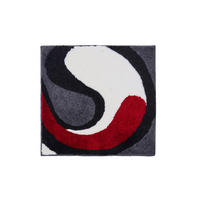 PŘEDLOŽKA K BIDETU, 60/60 cm - šedá/bílá, Basics, textil/plast (60/60cm) - Grund