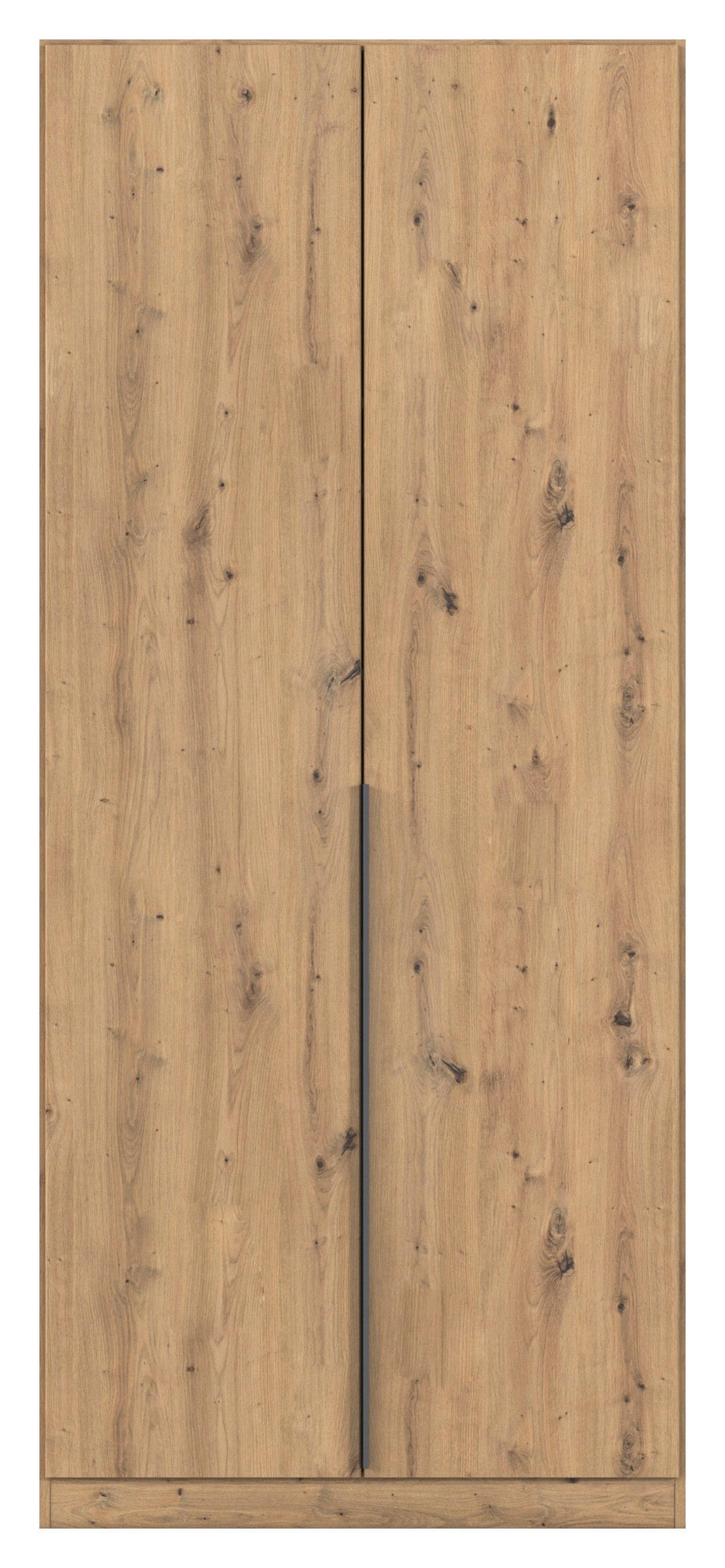 DREHTÜRENSCHRANK 91/229/54 cm 2-türig Eiche Artisan  - Eiche Artisan/Grau, MODERN, Holzwerkstoff/Metall (91/229/54cm) - Rauch Möbel