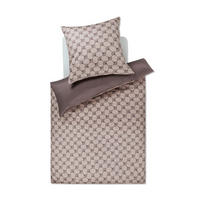 BETTWÄSCHE 2-teilig JOOP! CORNFLOWER DOUBLE Jersey 155/220 cm  - Taupe, Basics, Textil (155/220cm) - Joop!