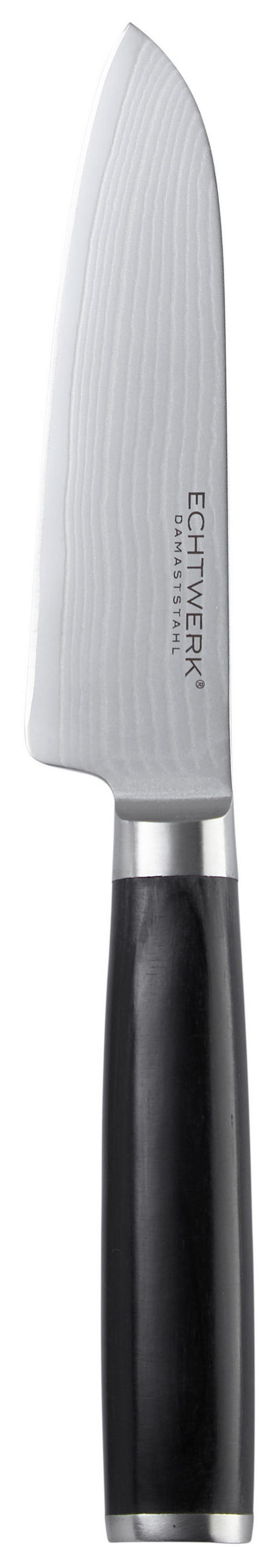 Cuțit Santoku 23 cm  - culoare inox/negru, Modern, lemn/metal (23cm) - Echtwerk