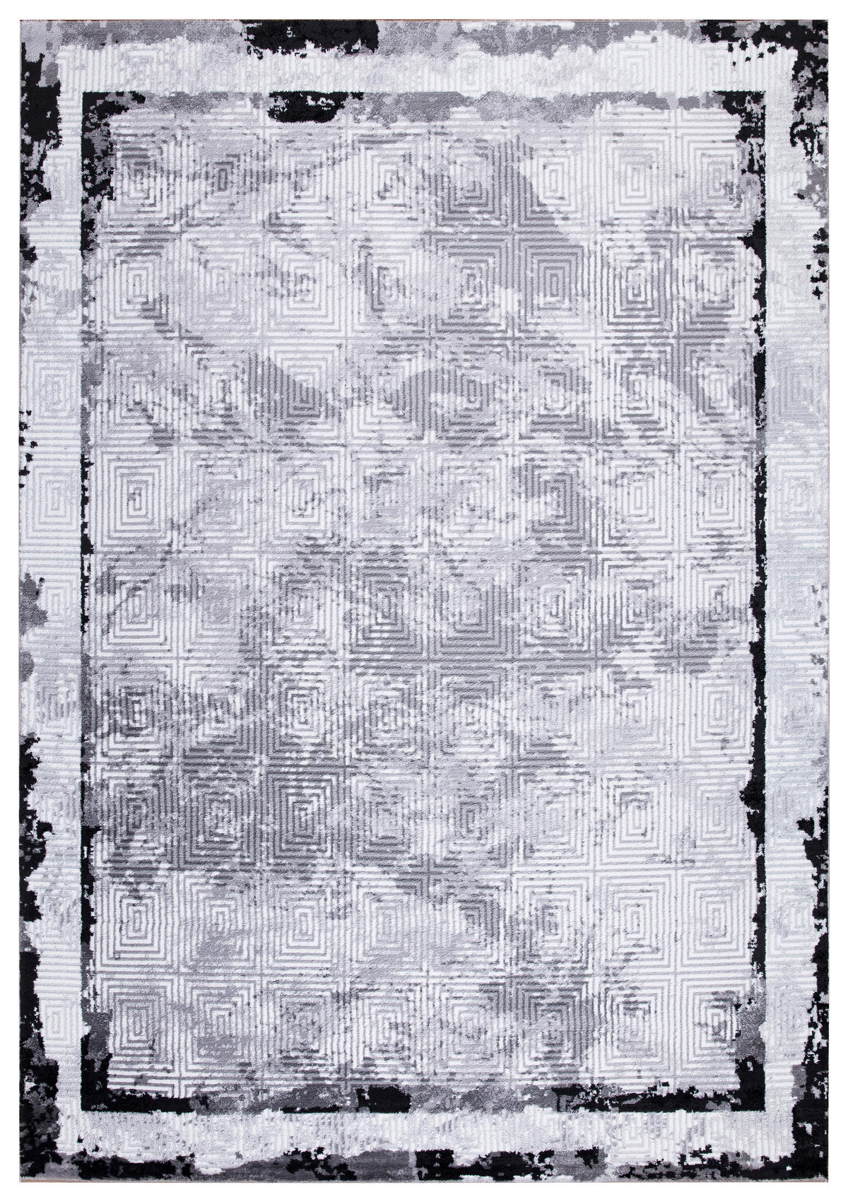 WEBTEPPICH 120/170 cm Eleysa Grau, Schwarz  - Schwarz/Grau, LIFESTYLE, Textil (120/170cm)