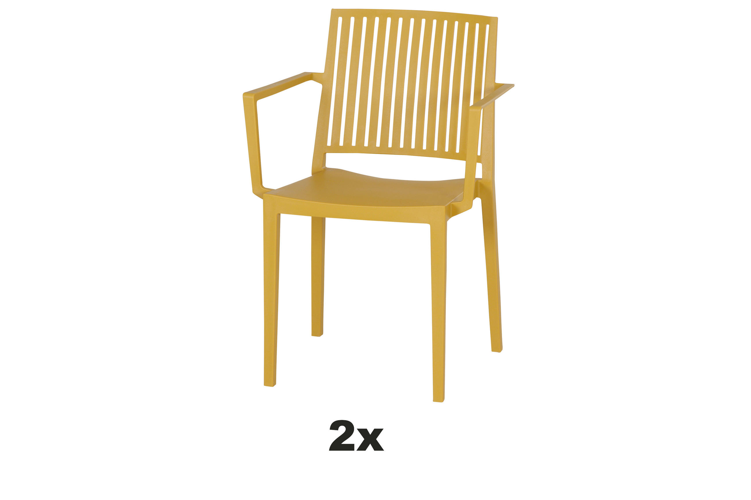Siena Garden Stapelstuhl Gelb 57x80x56 cm