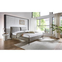 POLSTERBETT 200/200 cm,  in Grün,  - Schwarz/Grün, MODERN, Textil/Metall (200/200cm) - Livetastic