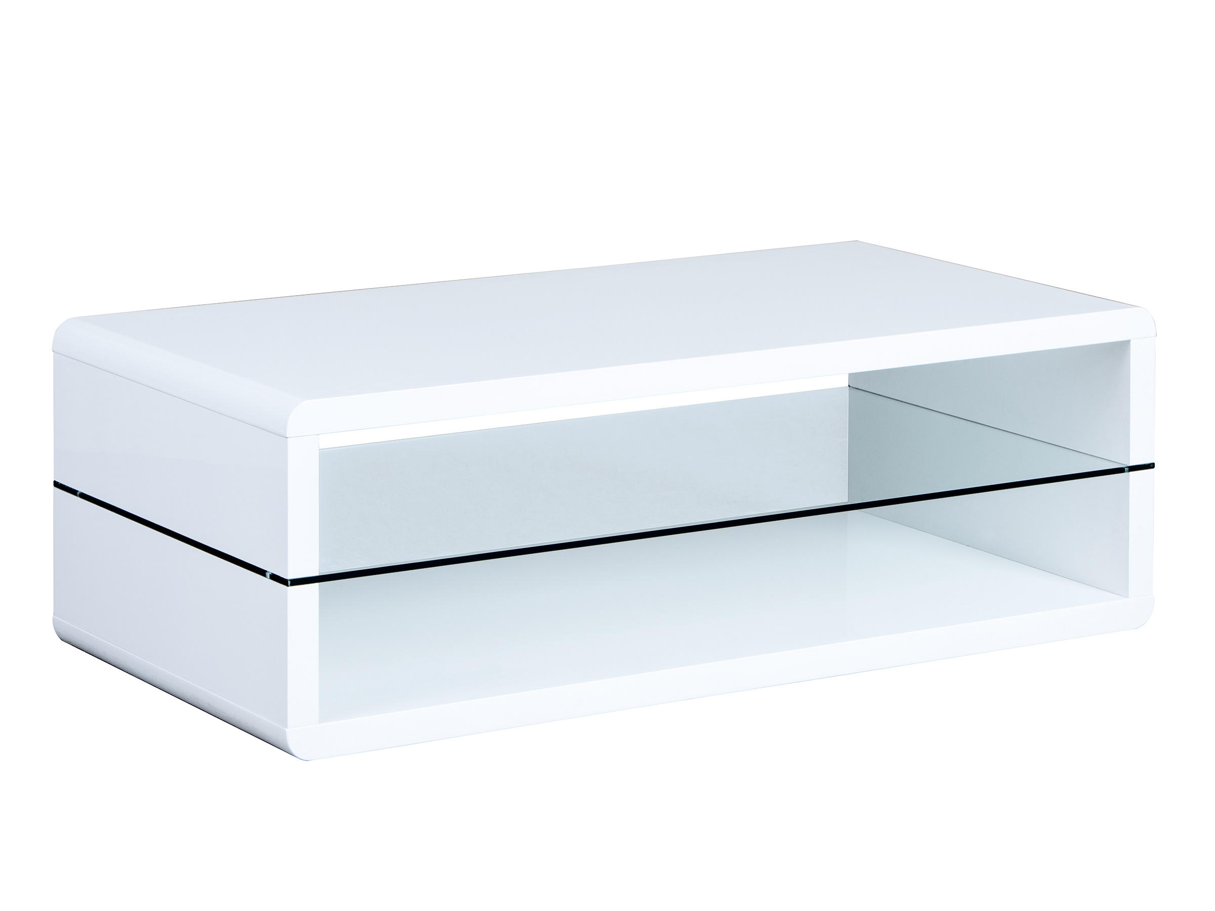 Couchtisch in Glas, Holzwerkstoff 120/60/40 cm