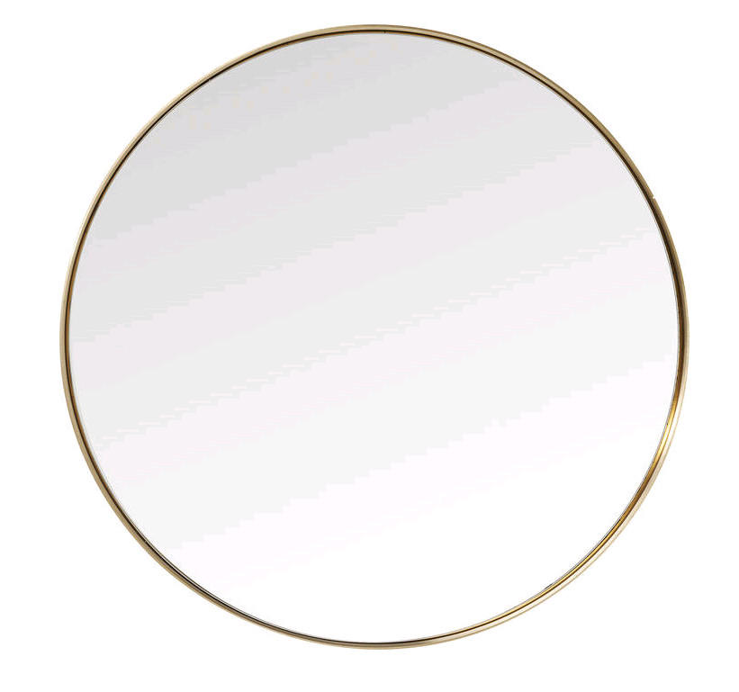 WANDSPIEGEL   100/5 cm  in rund  - Messingfarben, LIFESTYLE, Glas/Metall (100/5cm) - Kare-Design