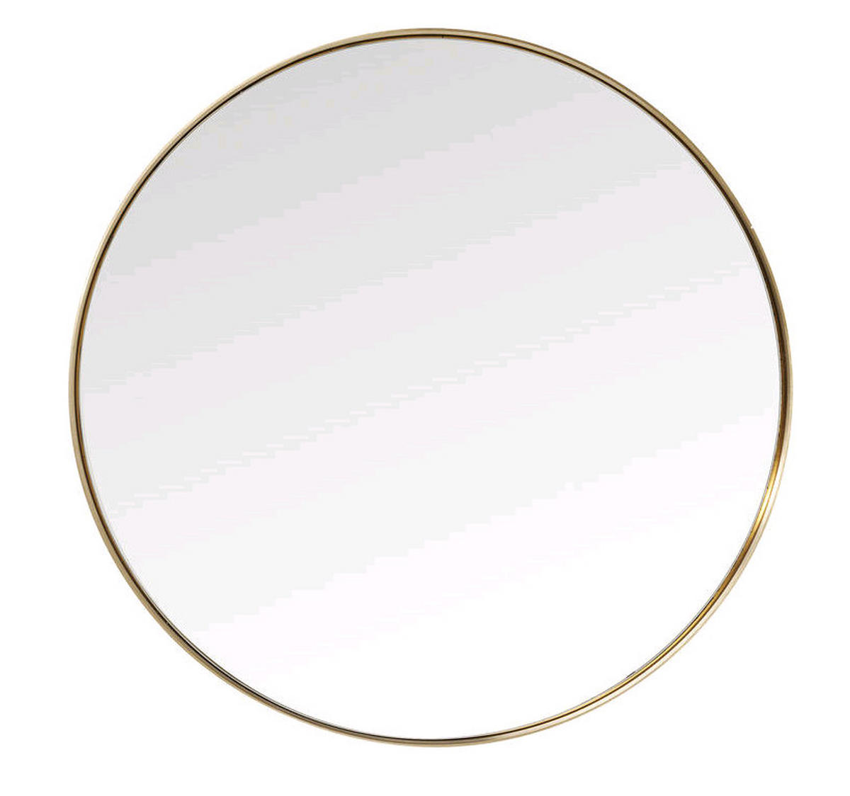 WANDSPIEGEL   100/5 cm  in rund  - Messingfarben, LIFESTYLE, Glas/Metall (100/5cm) - Kare-Design
