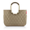 EINKAUFSKORB Rhombus Olive 25 L  - Roségold/Olivgrün, Basics, Textil (46/34,5/25cm) - Reisenthel