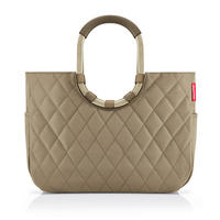 EINKAUFSKORB Rhombus Olive 25 L  - Roségold/Olivgrün, Basics, Textil (46/34,5/25cm) - Reisenthel
