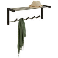 VÄGGHÄNGARE 79/30/25 cm  - kromfärg/svart, Klassisk, metall/trä (79/30/25cm) - Based