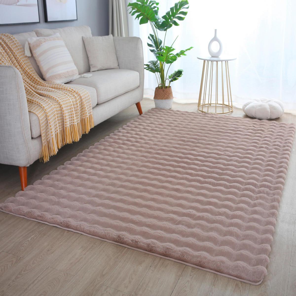HOCHFLORTEPPICH 80/250 cm Ambiance Beige  - Beige, Basics, Textil (80/250cm) - Novel