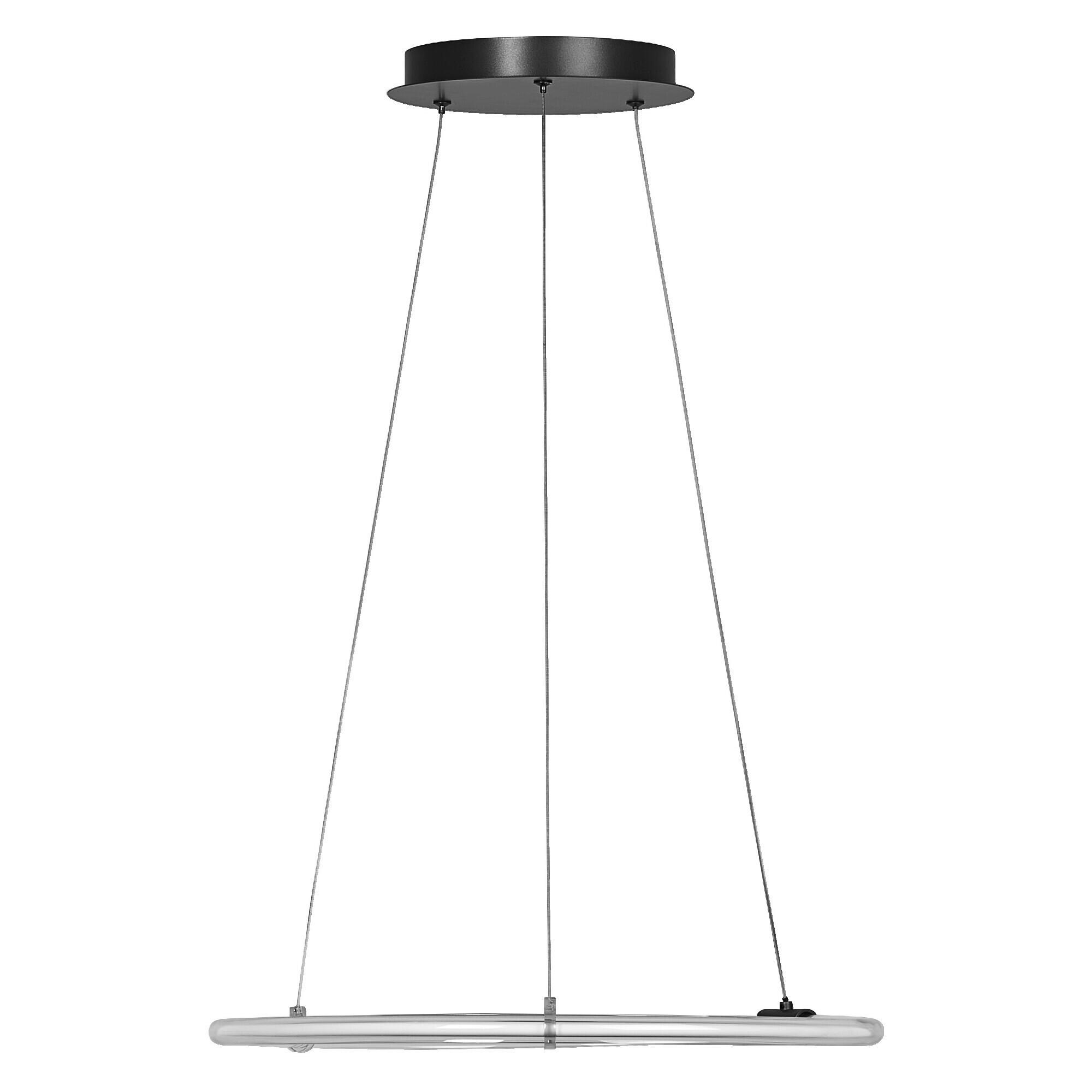 LED-HÄNGELEUCHTE 49.8/150 cm - Dunkelgrau, Basics, Kunststoff (49.8/150cm) - Osram