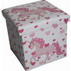KUTIJA DEKORATIVNA   32/32/32 cm   - bijela/boje bobica, Basics, tekstil (32/32/32cm)
