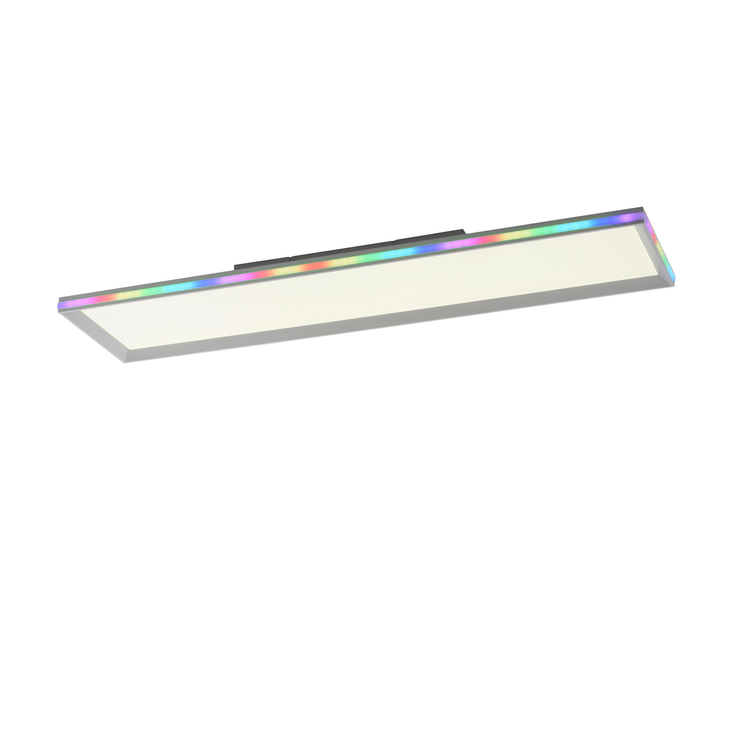 LED-DECKENLEUCHTE 100/25/6 cm   - Weiß, Design, Kunststoff/Metall (100/25/6cm)