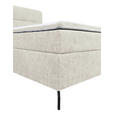 BOXSPRINGBETT 160/200 cm  in Greige  - Greige/Schwarz, Design, Textil/Metall (160/200cm) - Esposa