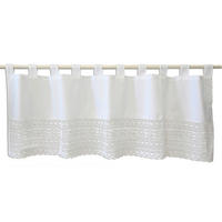 KURZGARDINE   140/48 cm   - Weiß, KONVENTIONELL, Textil (140/48cm)