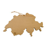SCHNEIDEBRETT 36/23/2 cm  - Braun, Basics, Holz (36/23/2cm) - Heidi Cheese Line