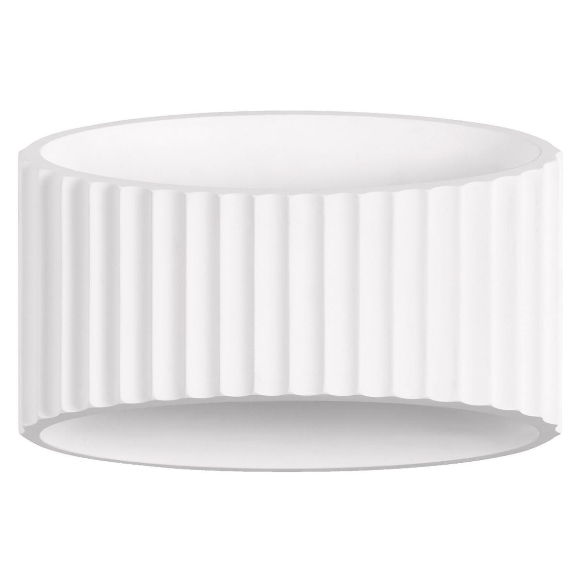 WANDLEUCHTE 25,5/14,3/18 cm   - Weiß, Basics, Stein (25,5/14,3/18cm) - Ledvance