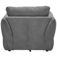 SESSEL in Webstoff Dunkelgrau  - Dunkelgrau/Schwarz, KONVENTIONELL, Textil/Metall (112/88/120cm) - Carryhome