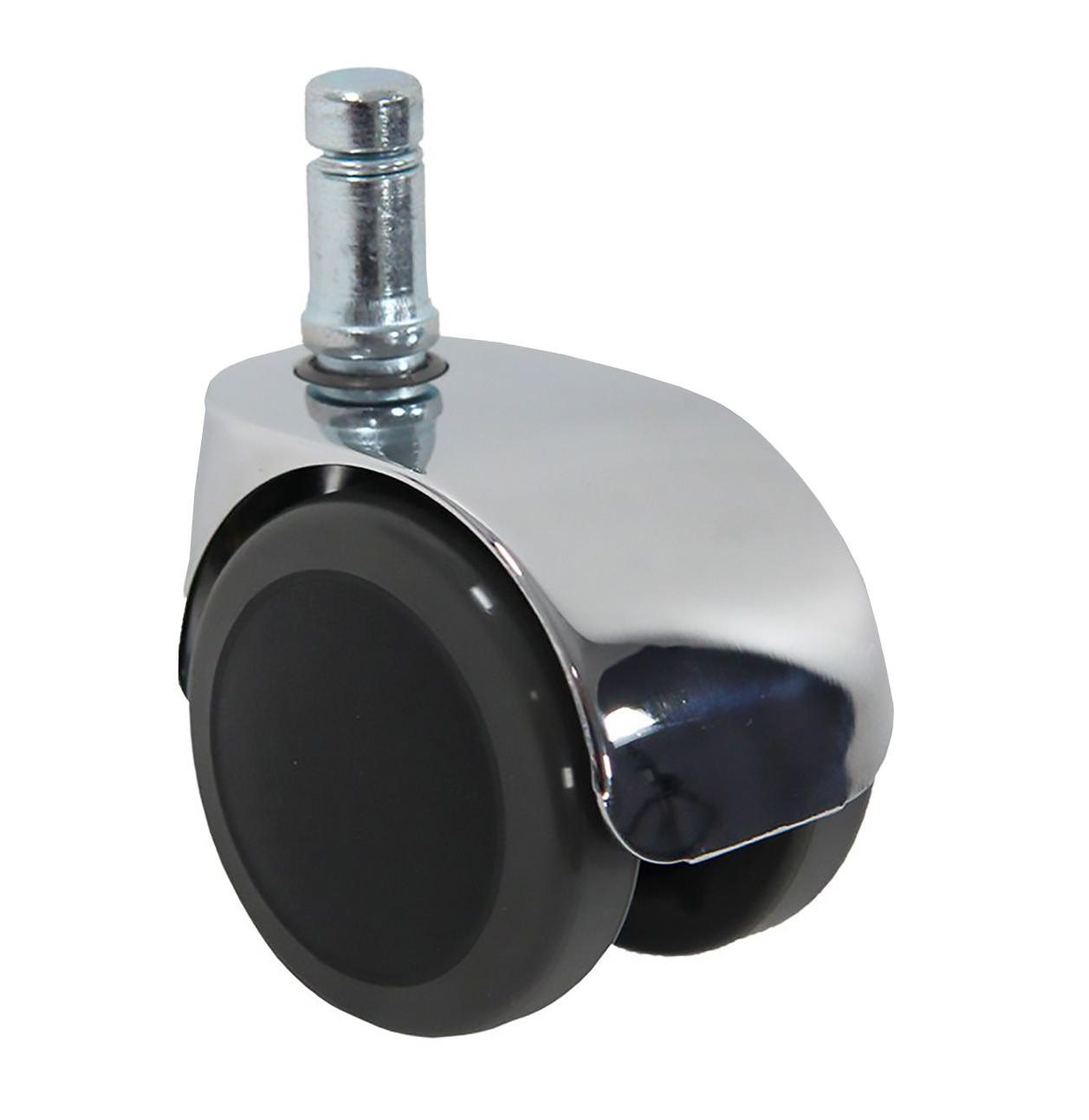 HJUL TILL SNURRSTOL 5 delar  - kromfärg/svart, Basics, metall/plast (5/5,8/5cm) - MID.YOU
