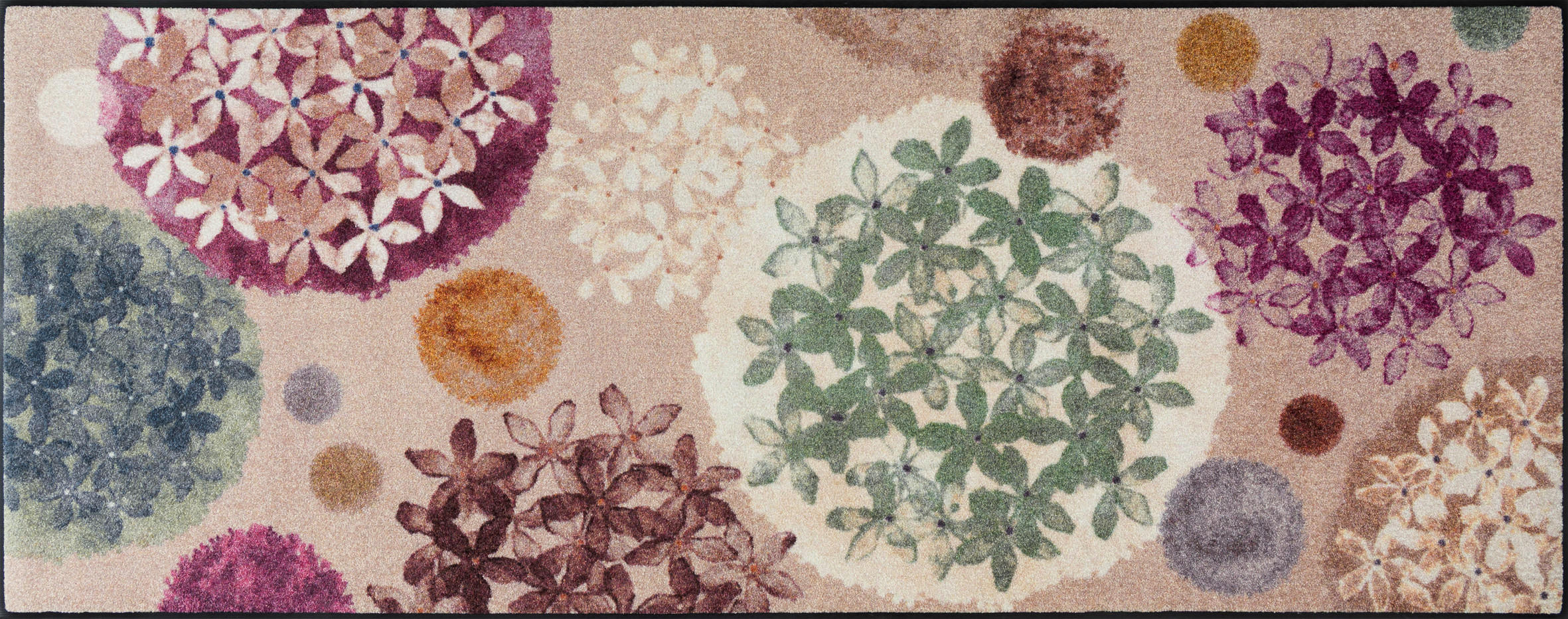 LÄUFER 75/190 cm Hydra Haze Beige  - Beige, Trend, Kunststoff/Textil (75/190cm) - wash+dry