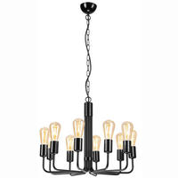HÄNGELEUCHTE Tiffany 98/54/98 cm  - Schwarz Hochglanz, KONVENTIONELL, Metall (98/54/98cm)