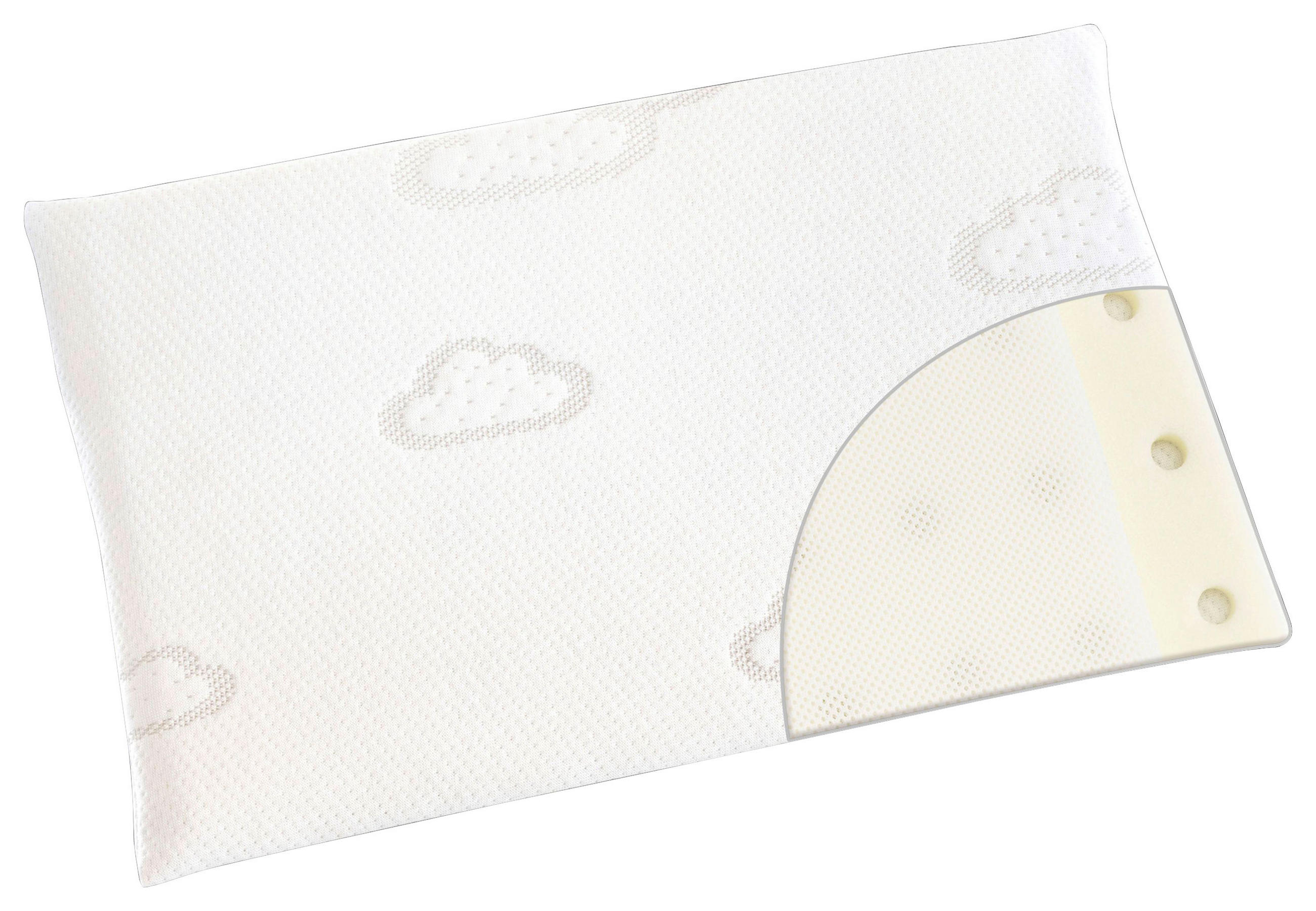 BABYKISSEN  - Lila/Weiß, Basics, Textil (40/25cm) - Träumeland