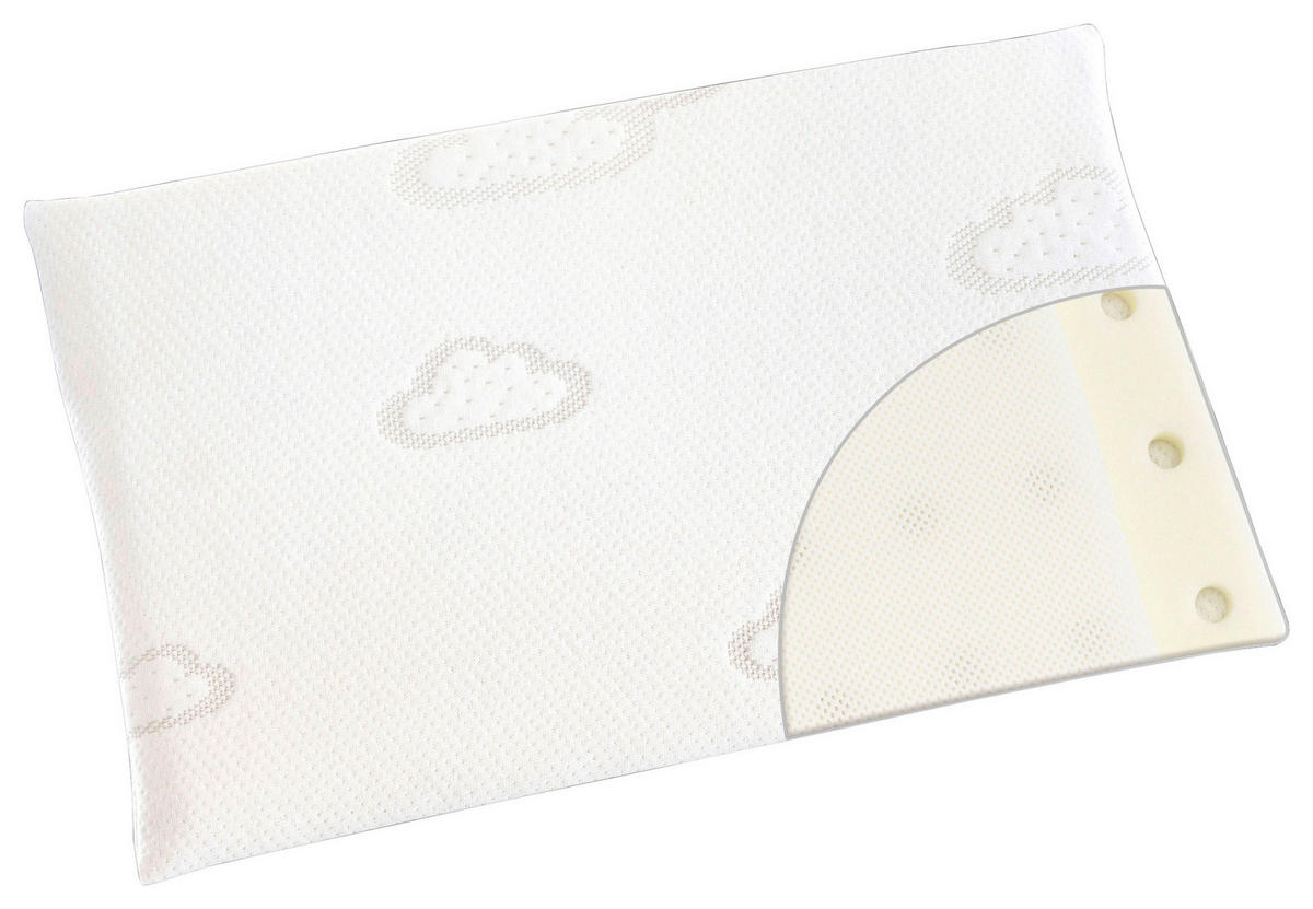 JASTUK ZA BEBE      Wolke  - bijela/ljubičasta, Basics, tekstil (40/25cm) - Träumeland